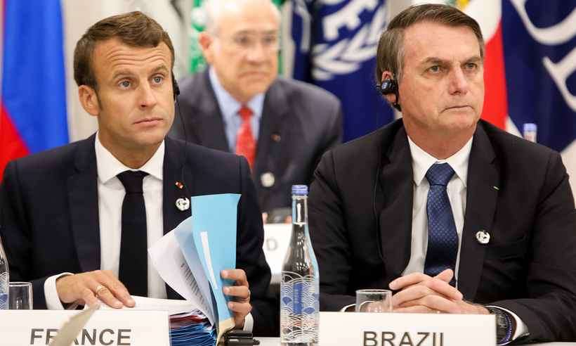 Macron e Bolsonaro